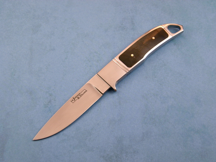 Custom Fixed Blade, N/A, ATS-34 Steel, BIg Horn Sheep Knife made by R. Velarde SR johnson