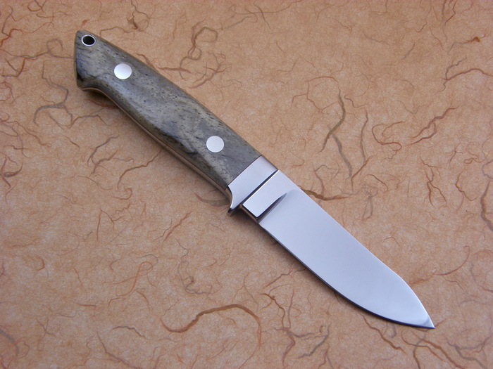 Custom Fixed Blade, N/A, ATS-34 Steel, Oosic Knife made by John  Young