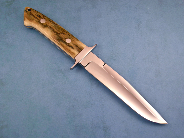 Custom Fixed Blade, N/A, ATS-34 Steel, Fossilized Mammoth Knife made by John  Young