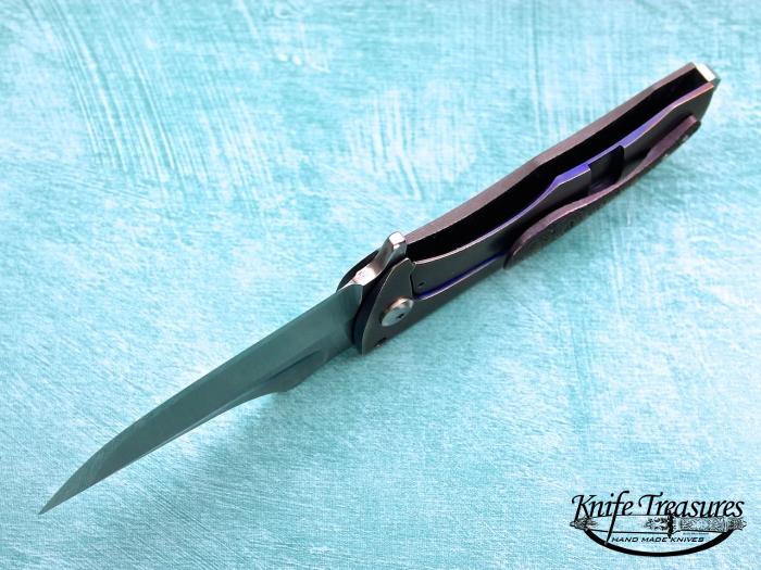 Custom Fixed Blade, Liner Lock, AEBL-62RC, Zircuti Knife made by John Gray