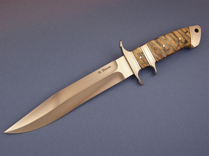 Custom Fixed Blade, N/A, BG-42 Steel, Mammoth Tooth Ivory Knife made by Ricardo  Velarde