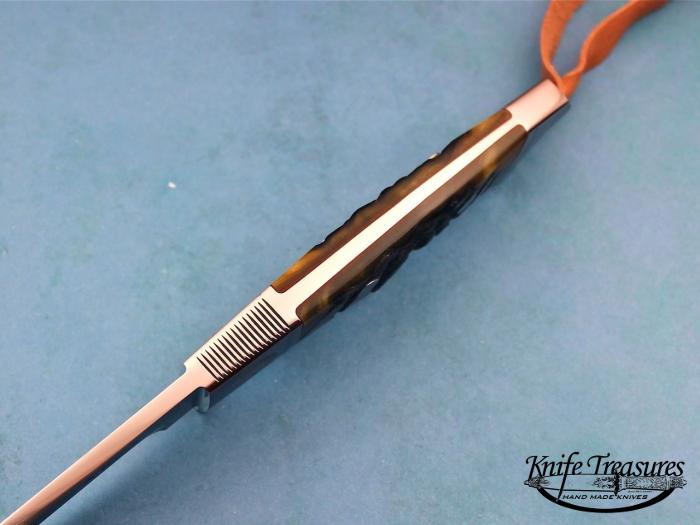 Custom Fixed Blade, N/A, BG-42 Stainless Steel, Himalayan Sheep Horn Knife made by Ricardo  Velarde