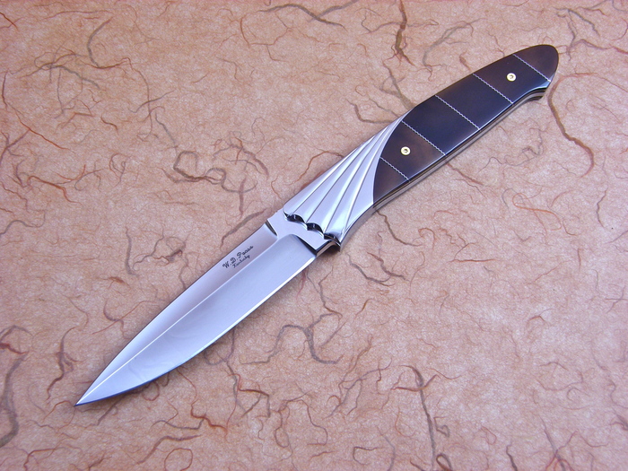 Custom Fixed Blade, N/A, ATS-34 Steel, Exotic Scales Knife made by Bill  Pease