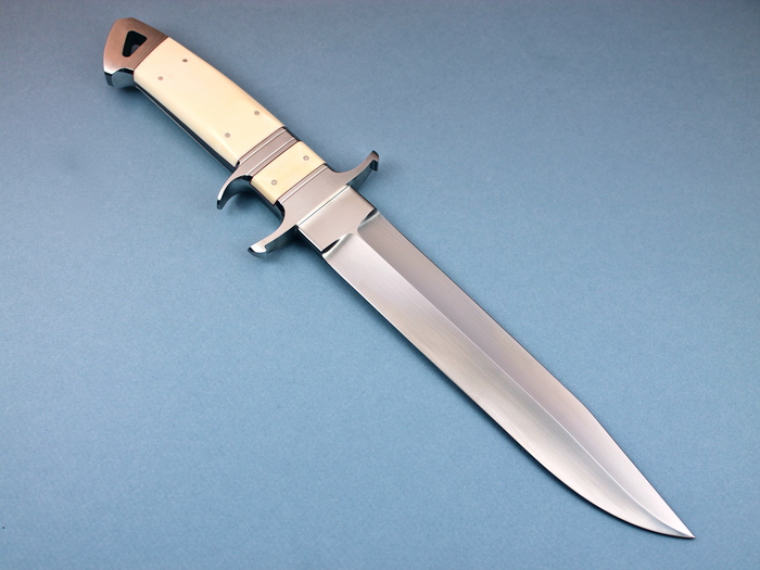 Custom Fixed Blade, N/A, BG-42 Steel, Antique Ivory Knife made by Dietmar Kressler