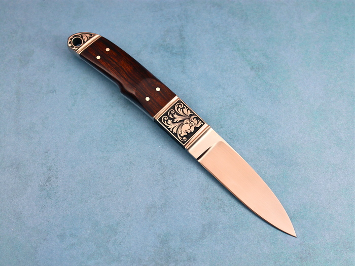 Custom Fixed Blade, N/A, RWL-34 Steel, Ironwood Knife made by Dietmar Kressler