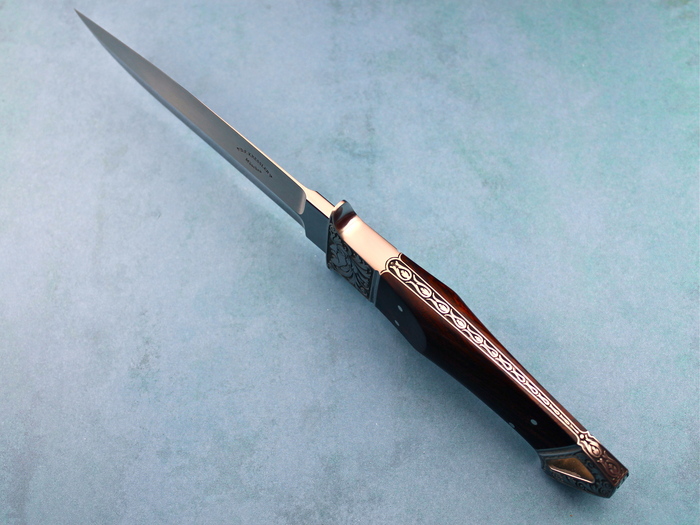 Custom Fixed Blade, N/A, ATS-34 Stainless Steel, Ironwood Knife made by Dietmar Kressler