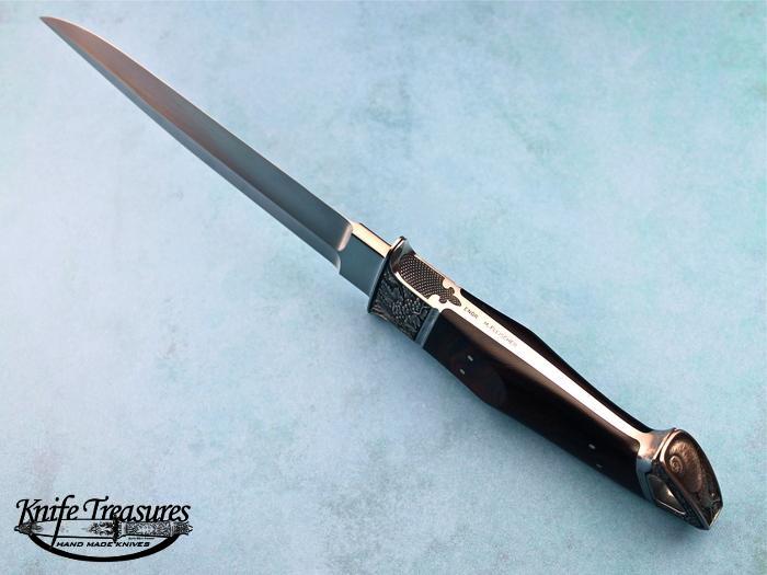 Custom Fixed Blade, N/A, ATS-34 Stainless Steel, Ironwood Knife made by Dietmar Kressler