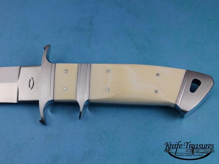 Custom Fixed Blade, N/A, BG-42 Stainless Steel, Fossilized Mammoth  Knife made by Dietmar Kressler
