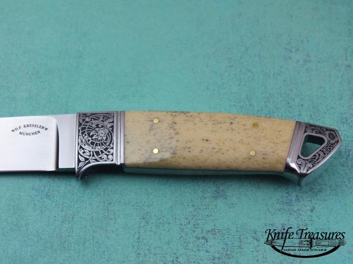 Custom Fixed Blade, N/A, RWL-34 Steel, Oosic Knife made by Dietmar Kressler