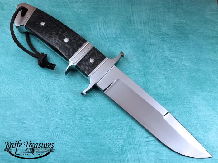 Custom Fixed Blade, N/A, RWL-34, Carbon Fiber Knife made by Dietmar Kressler