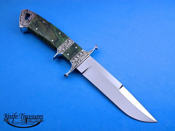 Custom Fixed Blade, N/A, RWL-34 Stainless Steel , Wood Knife made by Dietmar Kressler