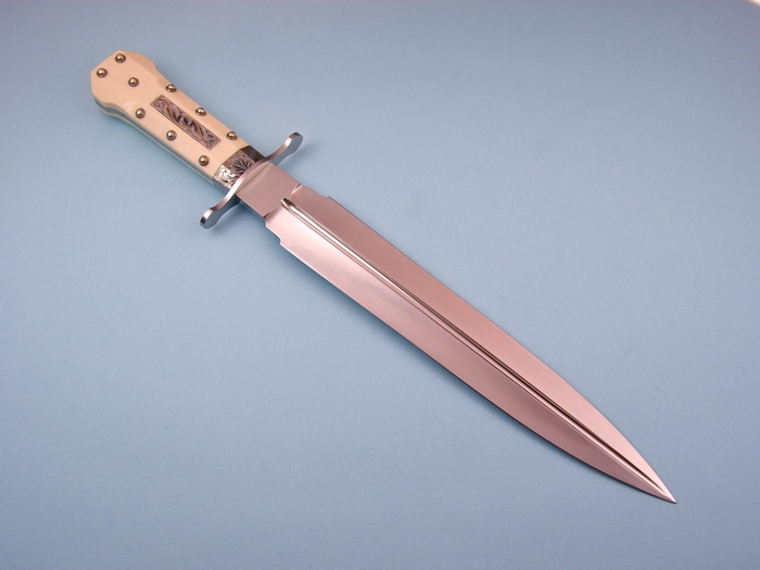 Custom Fixed Blade, N/A, CPM-154, Antique Ivory Knife made by Steven Rapp
