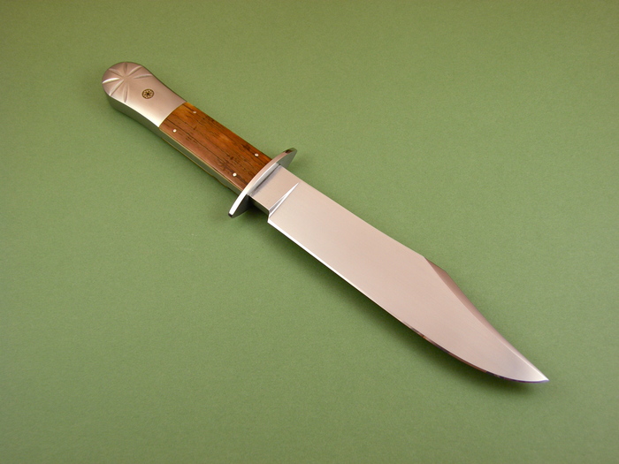 Custom Fixed Blade, N/A, CPM-154cm, Fossilized  Knife made by Randy Golden