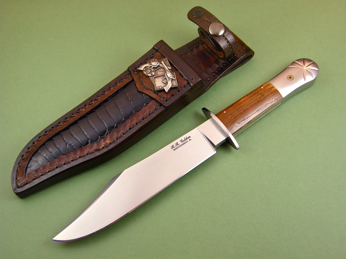 Custom Fixed Blade, N/A, CPM-154cm, Fossilized  Knife made by Randy Golden