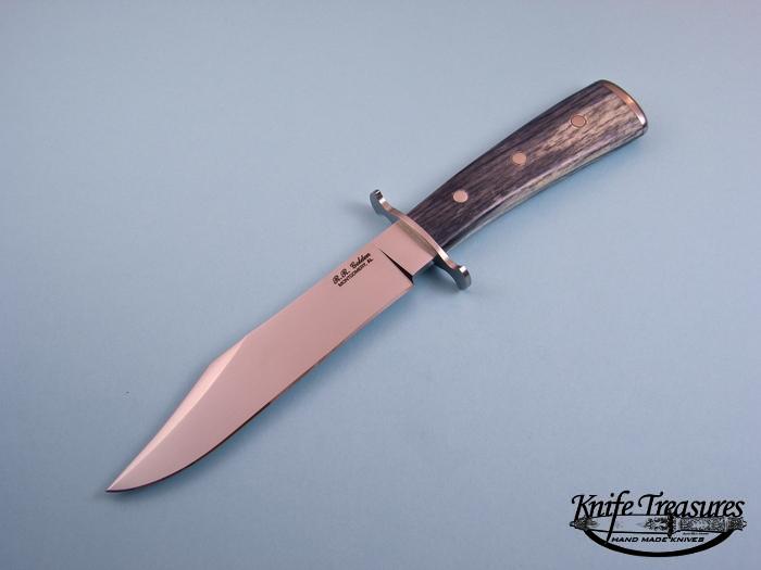 Custom Fixed Blade, N/A, ATS-34 Steel, Bone Knife made by Randy Golden