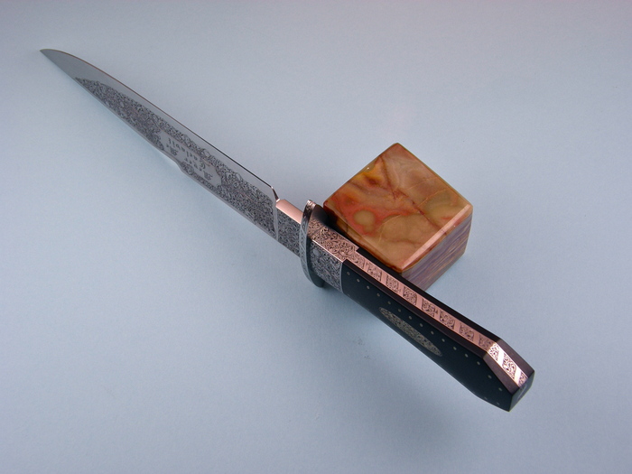Custom Fixed Blade, N/A, 440-C, Ironwood Knife made by Alex Daniels