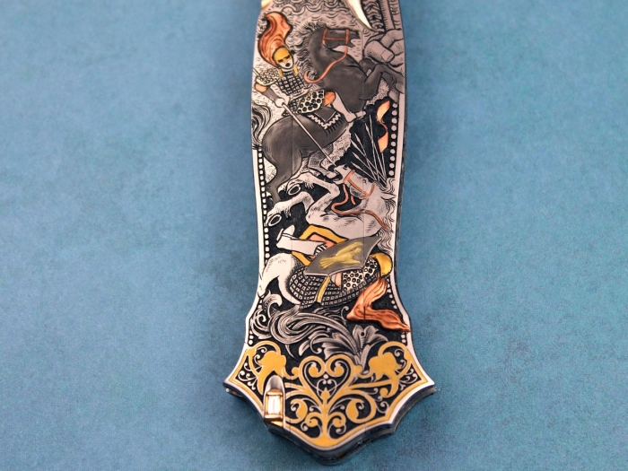 Custom Folding-Inter-Frame, Lock Back, CPM-154, 416 Stainless Steel--Double Pocket Locket Knife made by Joe Kious