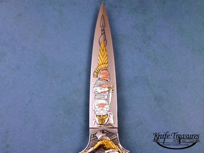 Custom Folding-Inter-Frame, Mid-Lock, ATS-34 Stainless Steel, 416 Stainless Steel Knife made by Joe Kious